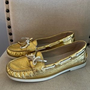 Michael Michael Kors Women’s Blair Moc Loafers Flats Metallic Gold Size 9.5